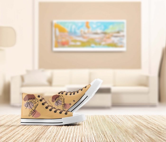 Zapatillas pintadas a mano